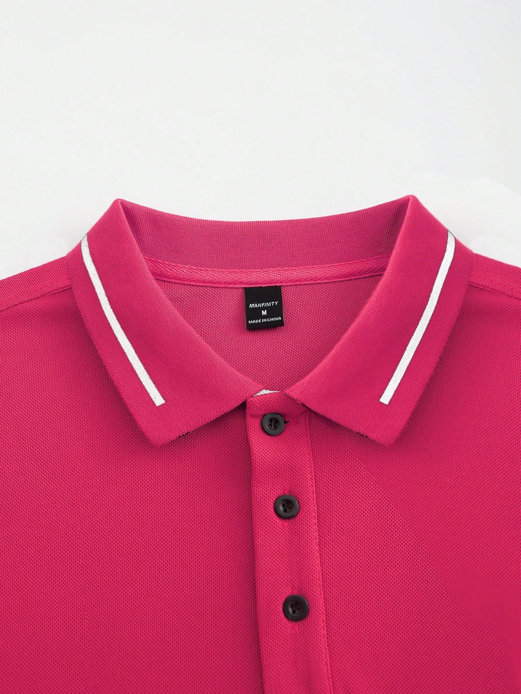 Calvornis Camisa Polo Casual/Business de Manga Curta com Detalhe em Contraste para Homens, Camisa de Golfe Preta para Homens, Formal, Cerimônia