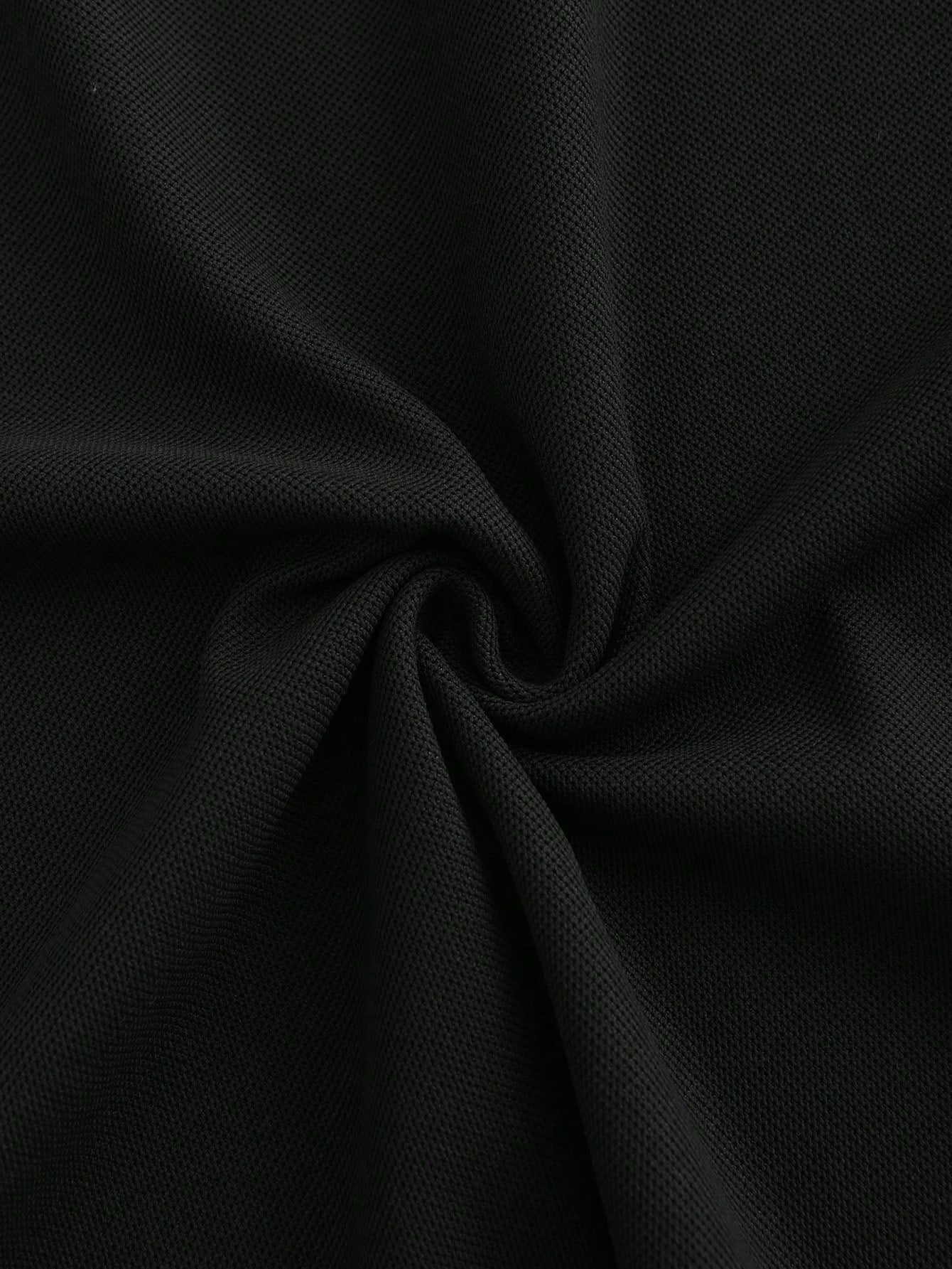 Calvornis Camisa Polo Casual/Business de Manga Curta com Detalhe em Contraste para Homens, Camisa de Golfe Preta para Homens, Formal, Cerimônia