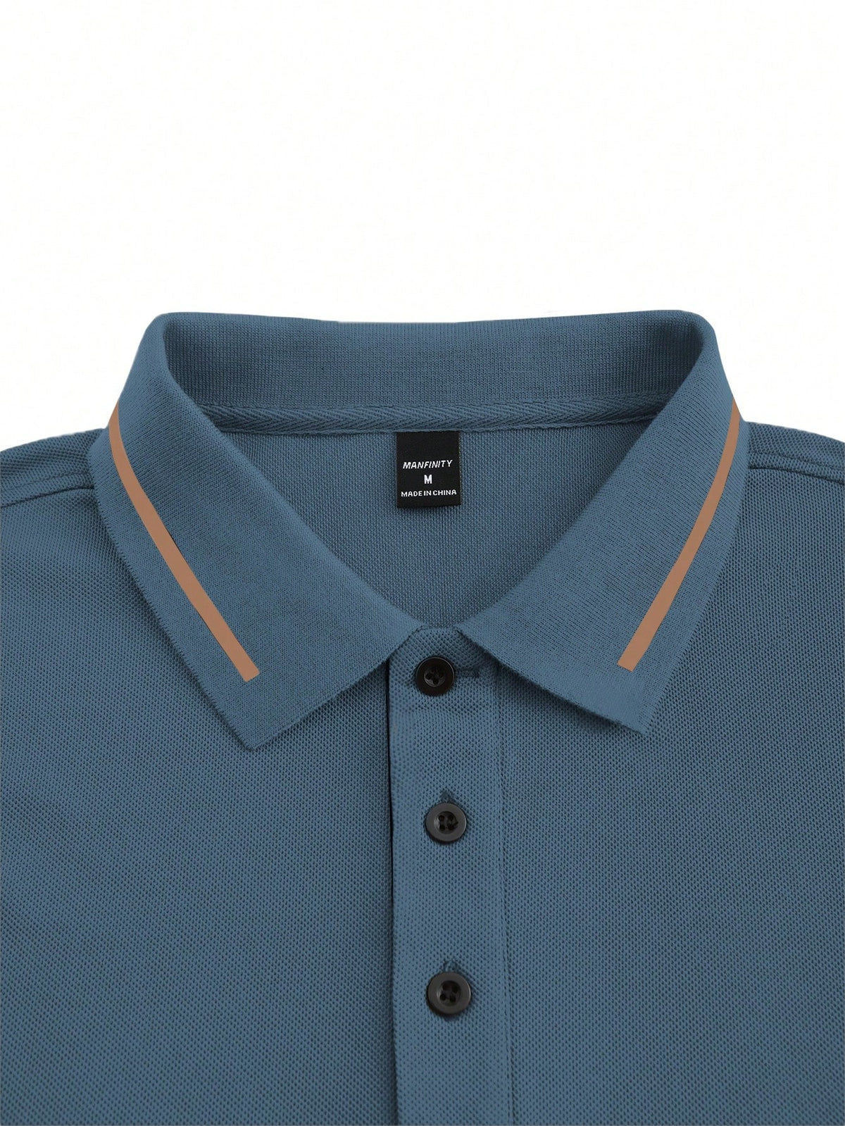 Calvornis Camisa Polo Casual/Business de Manga Curta com Detalhe em Contraste para Homens, Camisa de Golfe Preta para Homens, Formal, Cerimônia