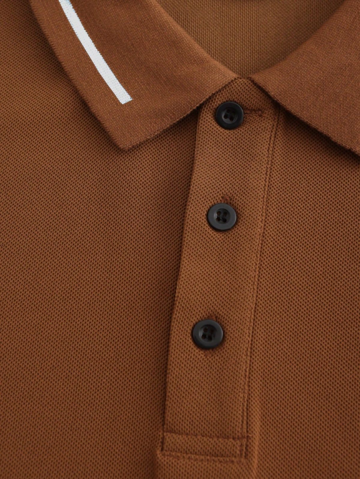 Calvornis Camisa Polo Casual/Business de Manga Curta com Detalhe em Contraste para Homens, Camisa de Golfe Preta para Homens, Formal, Cerimônia