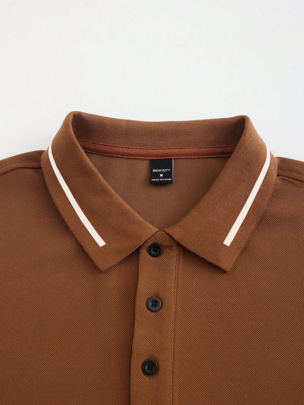Calvornis Camisa Polo Casual/Business de Manga Curta com Detalhe em Contraste para Homens, Camisa de Golfe Preta para Homens, Formal, Cerimônia