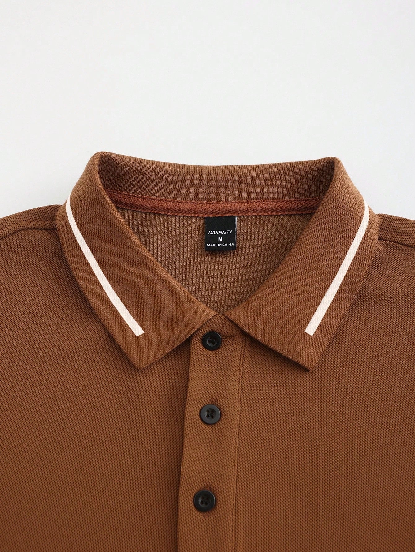 Calvornis Camisa Polo Casual/Business de Manga Curta com Detalhe em Contraste para Homens, Camisa de Golfe Preta para Homens, Formal, Cerimônia