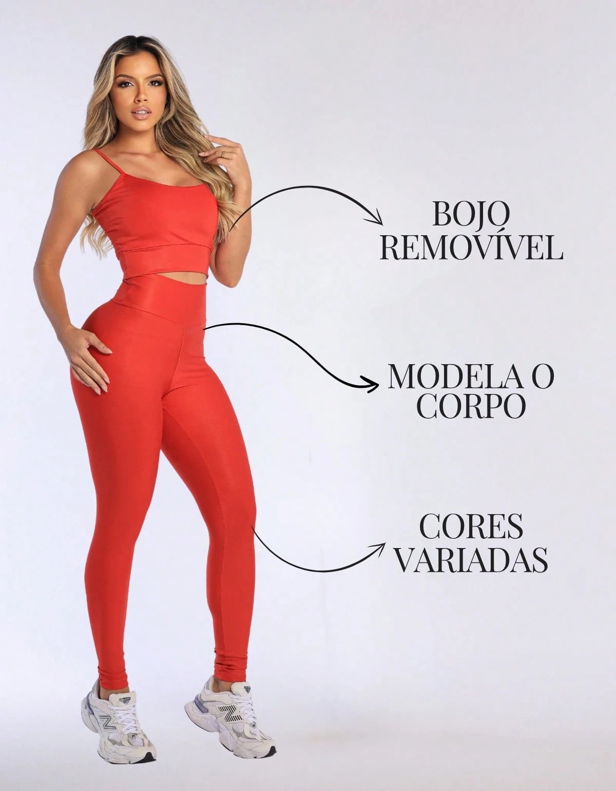 Kit 3 Peças Conjunto de Roupas Esportivas Fitnes Feminino Calça Legging Cintura Alta + Top com Bojo Removivel Zero Transparência + Regata Academia Dry Fit Ideal Treino Malhar Corrida