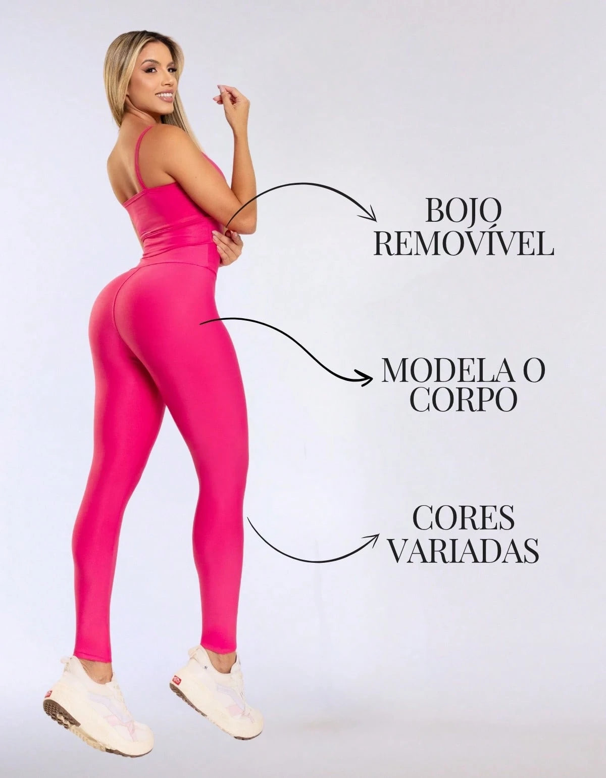 Kit 3 Peças Conjunto de Roupas Esportivas Fitnes Feminino Calça Legging Cintura Alta + Top com Bojo Removivel Zero Transparência + Regata Academia Dry Fit Ideal Treino Malhar Corrida