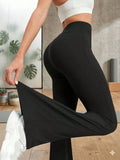 Calça Legging Flare Feminina Cintura Alta Confortável
