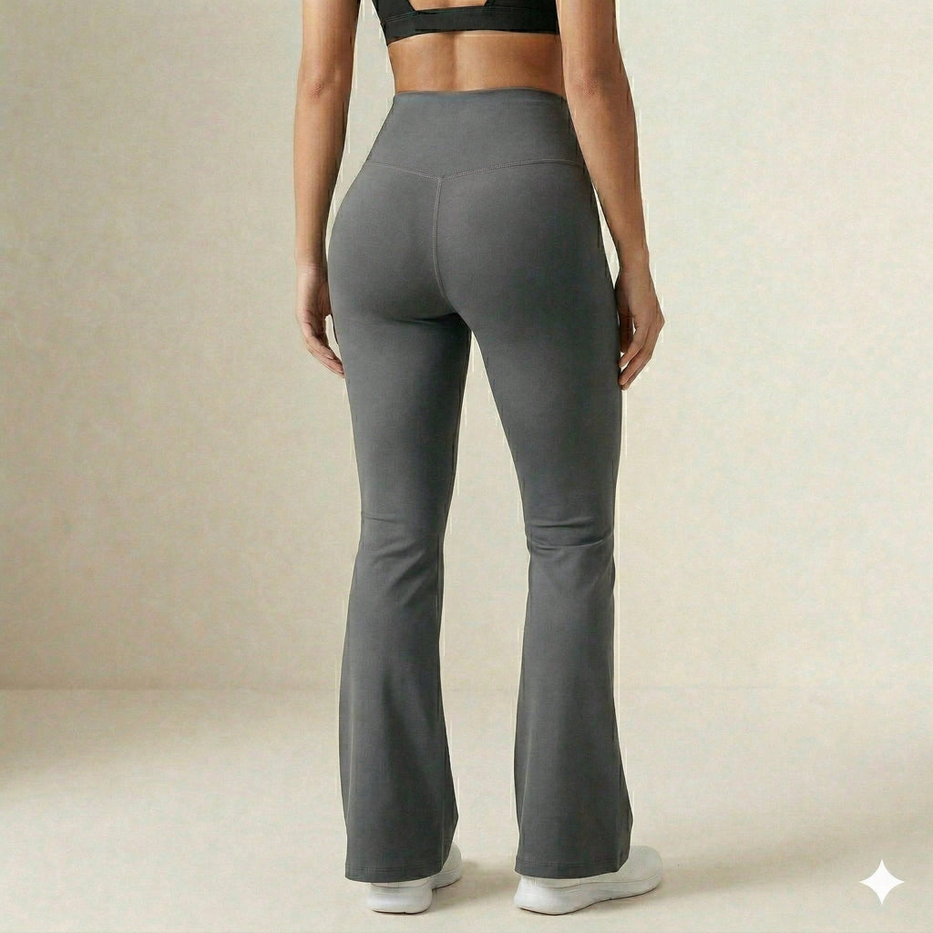 Calça Legging Flare Feminina Cintura Alta Confortável