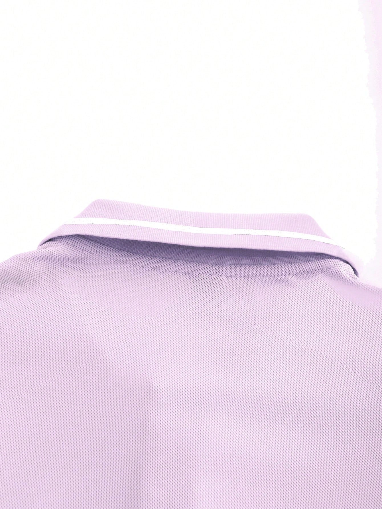Calvornis Camisa Polo Casual/Business de Manga Curta com Detalhe em Contraste para Homens, Camisa de Golfe Preta para Homens, Formal, Cerimônia