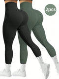 Powerista Legging Esportiva Feminina Minimalista Versátil Ajustada para Yoga