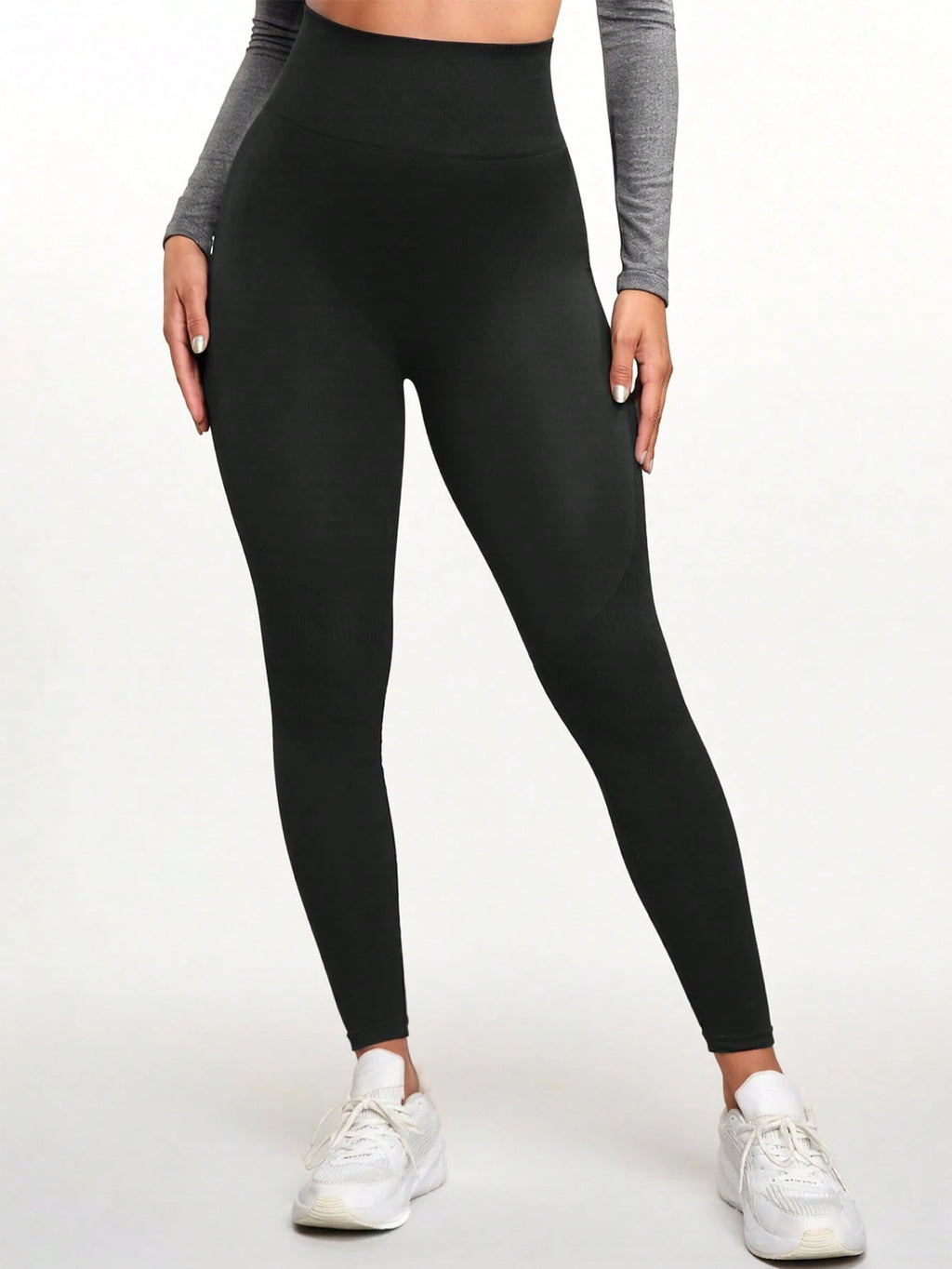 Powerista Legging Esportiva Feminina Minimalista Versátil Ajustada para Yoga