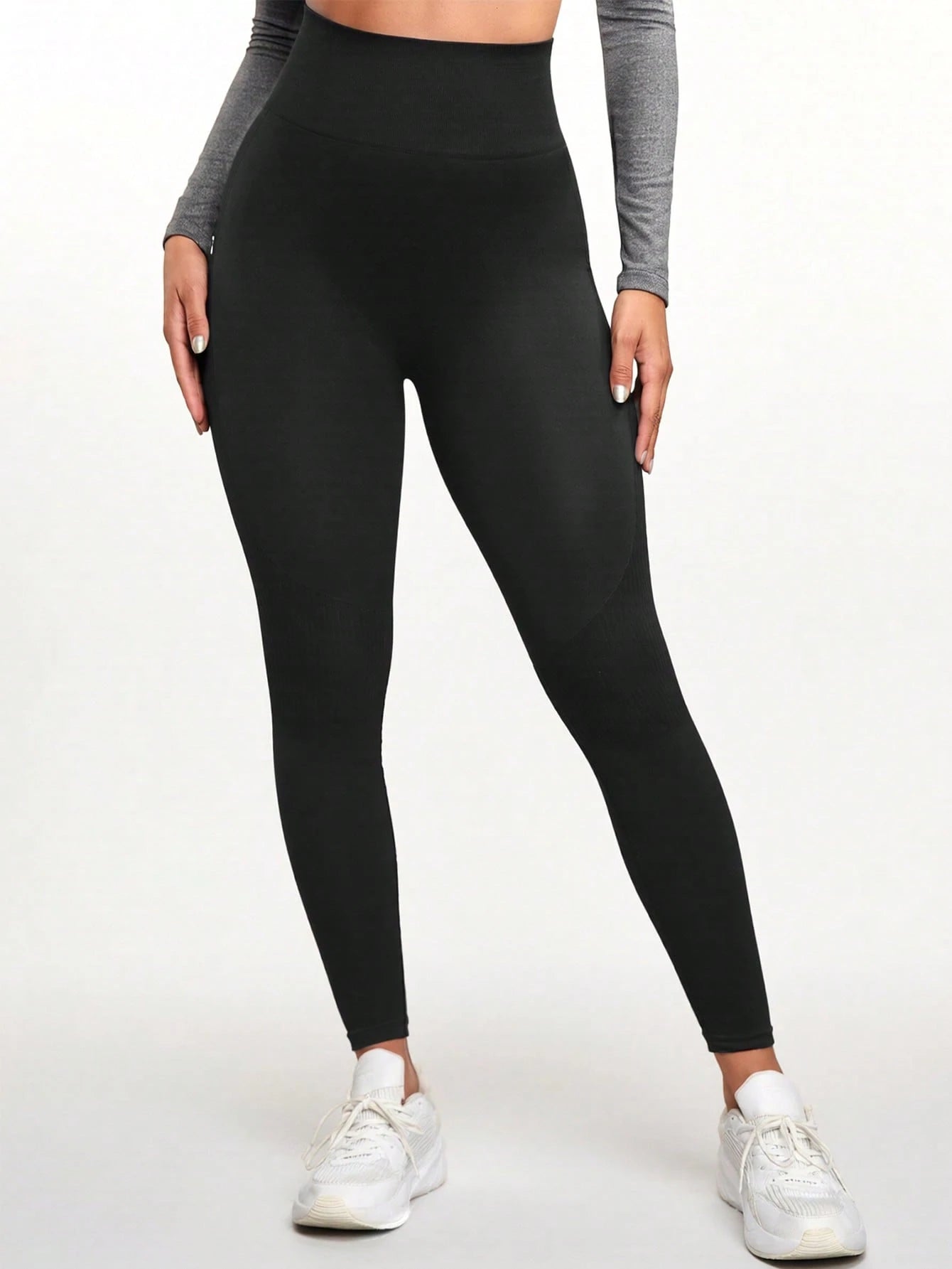 Powerista Legging Esportiva Feminina Minimalista Versátil Ajustada para Yoga