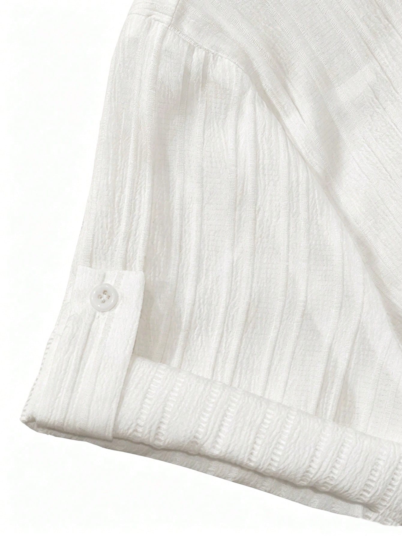 EMERY ROSE Novo Vestido Feminino Casual Solto com Decote em V, Listrado e Botões Longos