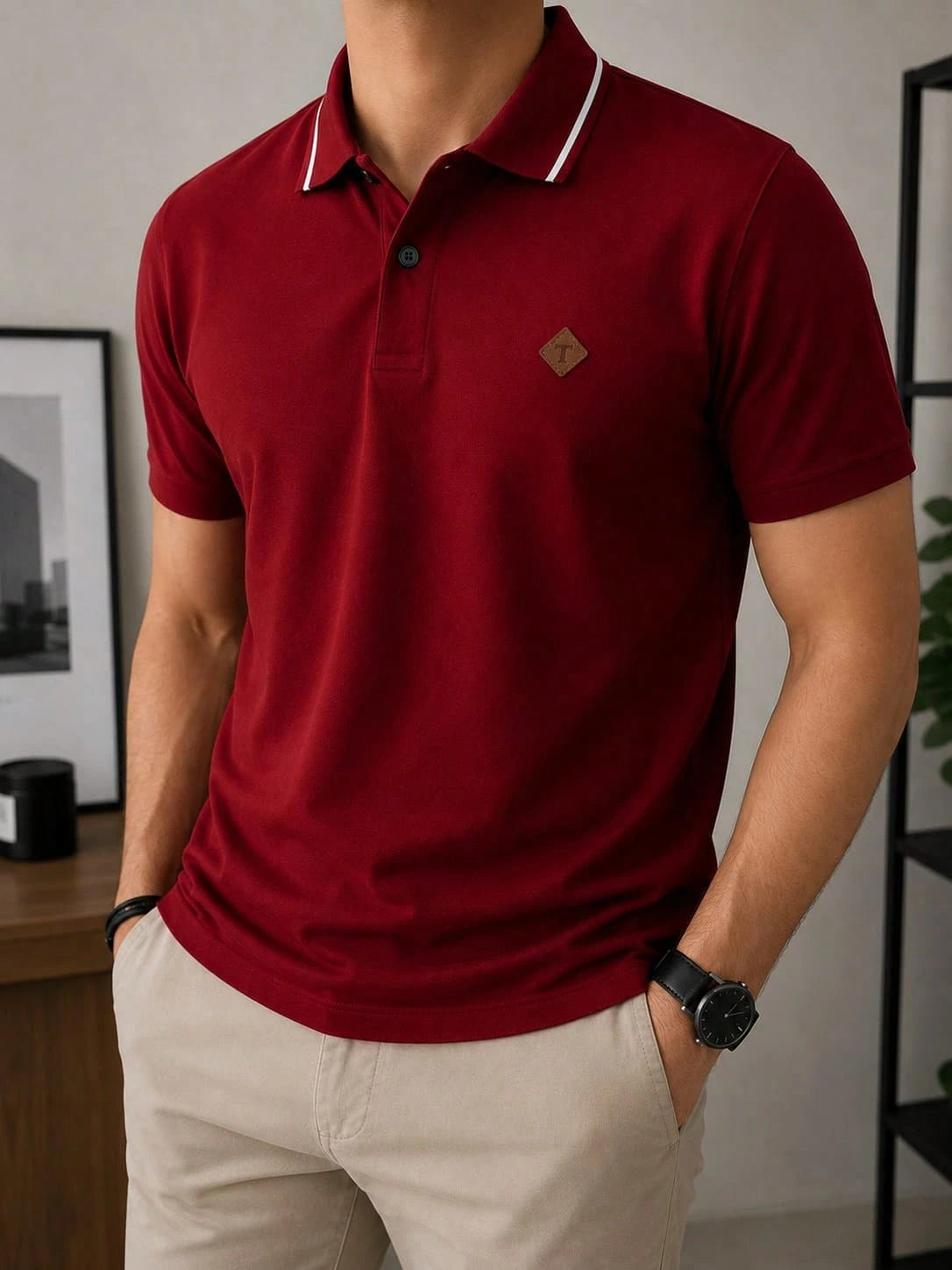 Camisa Polo Todos Ajuste Regular Bordado Masculina