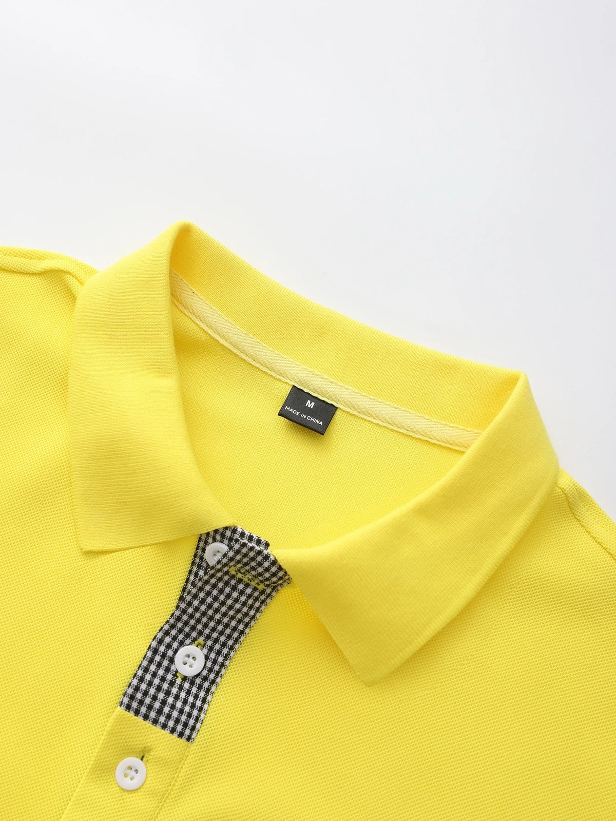 Calvornis Camisa Polo Casual/Business de Manga Curta com Detalhe em Contraste para Homens, Camisa de Golfe Preta para Homens, Formal, Cerimônia