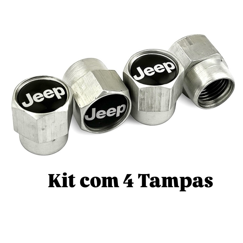 Tampa Tampinha Bico Pneu Compatível com Carros Jeep Bico de Válvula Válvula