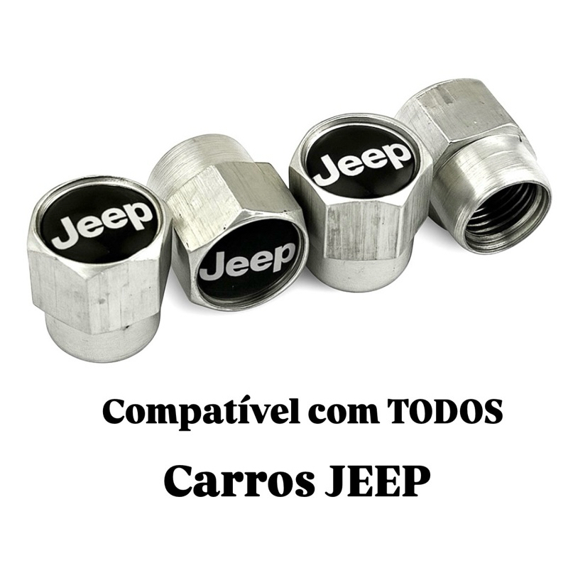 Tampa Tampinha Bico Pneu Compatível com Carros Jeep Bico de Válvula Válvula