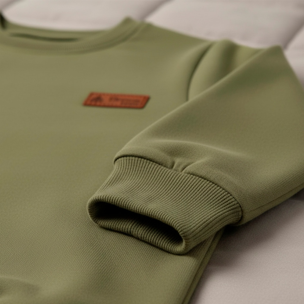 Kit 4 Peças Moletom Minimalista Bebê Menino Neném Blusa e Calça Manga Longa Roupa de Frio Inverno Masculino Liso