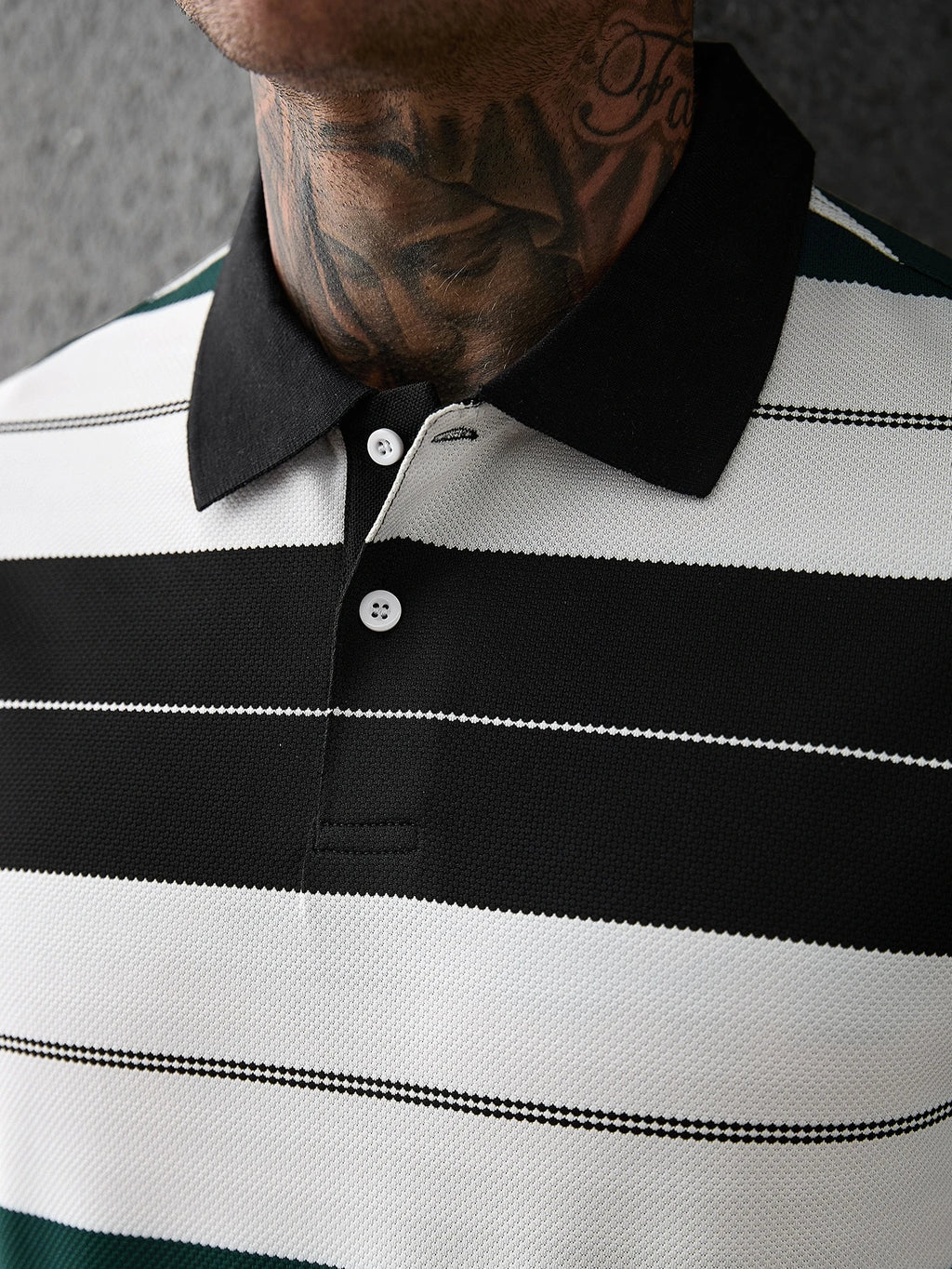 Calvornis Camisa Polo Casual/Business de Manga Curta com Detalhe em Contraste para Homens, Camisa de Golfe Preta para Homens, Formal, Cerimônia