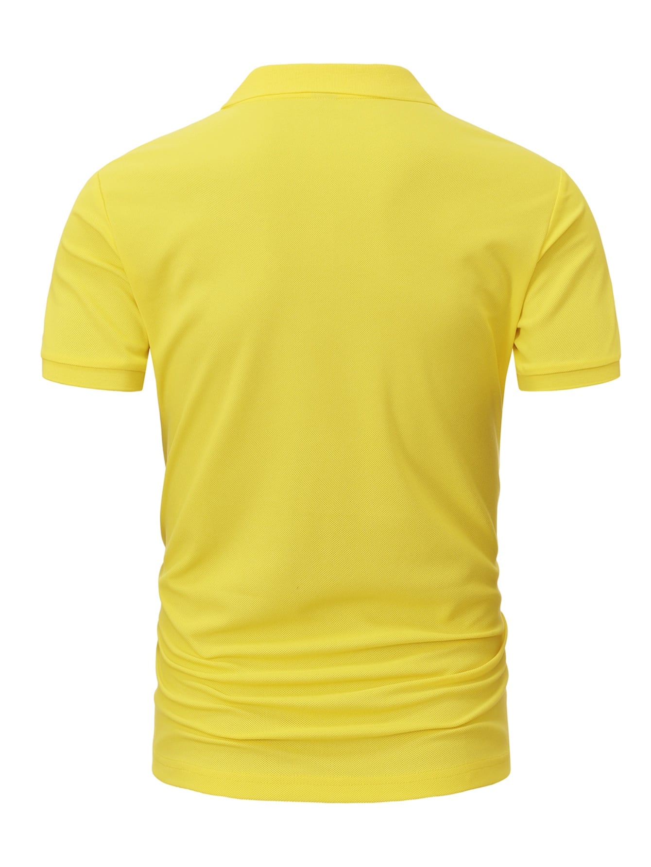 Calvornis Camisa Polo Casual/Business de Manga Curta com Detalhe em Contraste para Homens, Camisa de Golfe Preta para Homens, Formal, Cerimônia